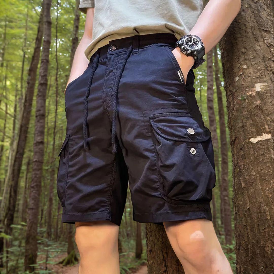 [Compre 2 e Leve 3] Shorts Masculino Spartacus™ com Design Cargo Militar / Desempenho e Estilo para Aventuras Sem Limites!